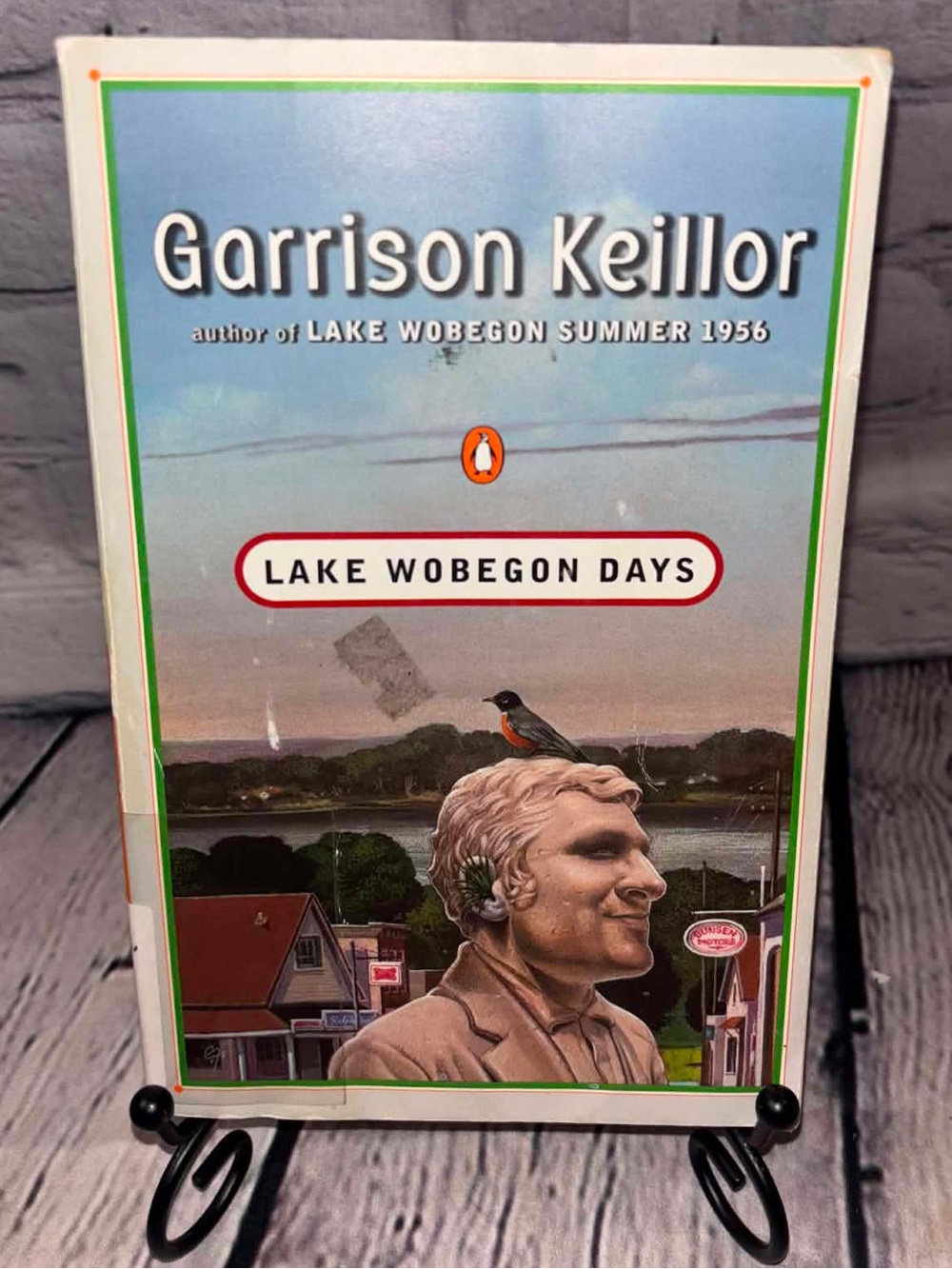 Garrison Keillor "Lake Wobegon Days" Paperback - Sky Blue Cover 1986 acceptable